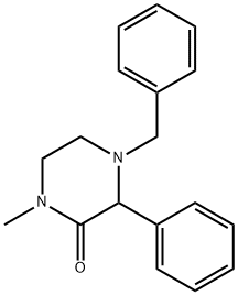 2-Piperazinone, 1-methyl-3-phenyl-4-(phenylmethyl)-|