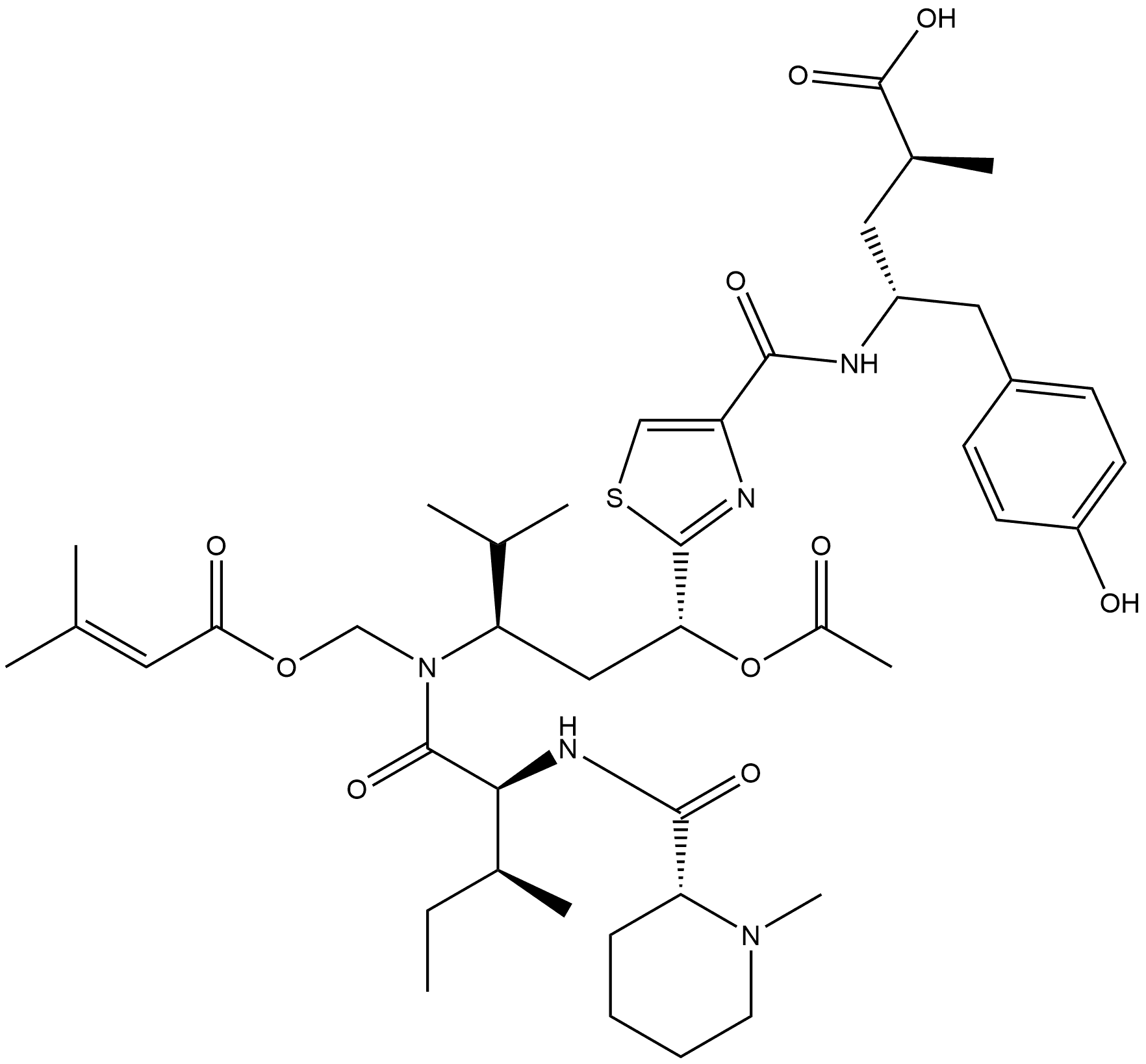 Tubulysin G, 799822-08-5, 结构式