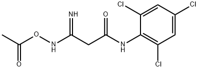 Propanamide, 3-[(acetyloxy)amino]-3-imino-N-(2,4,6-trichlorophenyl)-