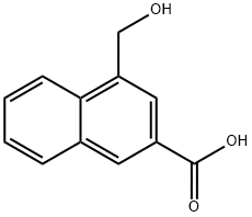 4-(Hydroxymethyl)-2-naphthoic acid Struktur