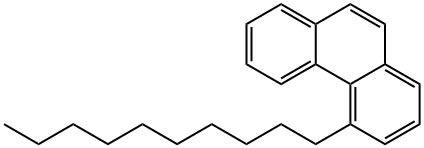 Phenanthrene, 4-decyl- 化学構造式