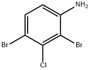 2,4-Dibromo-3-chloroaniline Struktur