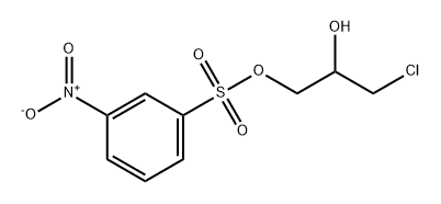 Benzenesulfonic acid, 3-nitro-, 3-chloro-2-hydroxypropyl ester 结构式