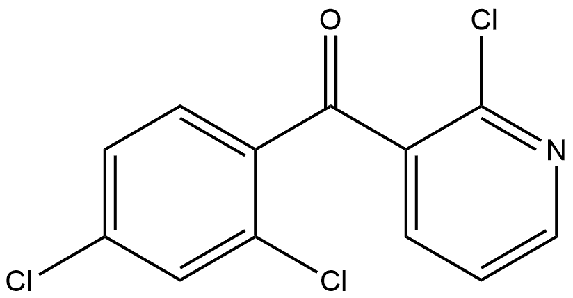 (2-Chloro-3-pyridinyl)(2,4-dichlorophenyl)methanone Structure