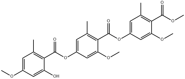 80144-99-6 Benzoic acid, 4-[(2-hydroxy-4-methoxy-6-methylbenzoyl)oxy]-2-methoxy-6-methyl-, 3-methoxy-4-(methoxycarbonyl)-5-methylphenyl ester