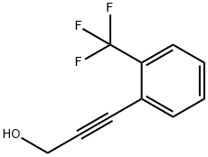 2-Propyn-1-ol, 3-[2-(trifluoromethyl)phenyl]- Structure