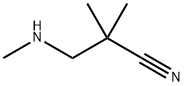 2,2-Dimethyl-3-(methylamino)propanenitrile 化学構造式