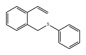 Benzene, 1-ethenyl-2-[(phenylthio)methyl]-,80252-81-9,结构式