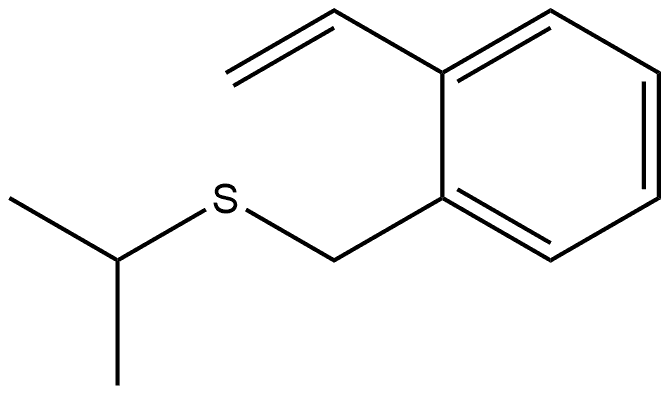 Benzene, 1-ethenyl-2-[[(1-methylethyl)thio]methyl]- 结构式