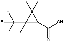 2,2,3-trimethyl-3-(trifluoromethyl)cyclopropane-1-carboxylic acid,80255-70-5,结构式