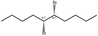 Decane, 5,6-dibromo-, (5R,6R)-rel- 化学構造式