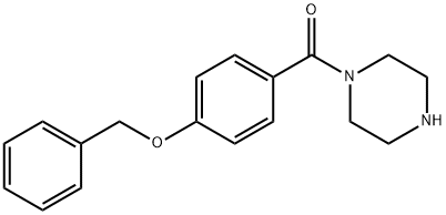 (4-(benzyloxy)phenyl)(piperazin-1-yl)methanone 结构式