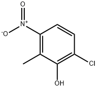 Phenol, 6-chloro-2-methyl-3-nitro- 化学構造式
