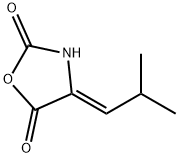 2,5-Oxazolidinedione, 4-(2-methylpropylidene)-, (Z)- (9CI) 化学構造式