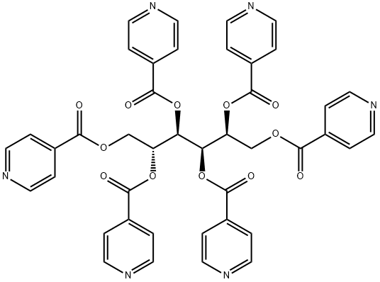 D-Glucitol, hexa-4-pyridinecarboxylate (9CI) Struktur