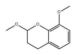 2H-1-Benzopyran, 3,4-dihydro-2,8-dimethoxy- Structure