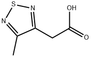 4-Methyl-1,2,5-thiadiazole-3-acetic acid Struktur