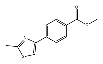 Benzoic acid, 4-(2-methyl-4-thiazolyl)-, methyl ester Structure