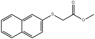 Acetic acid, 2-(2-naphthalenylthio)-, methyl ester Structure