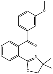 Methanone, [2-(4,5-dihydro-4,4-dimethyl-2-oxazolyl)phenyl](3-methoxyphenyl)-,80764-43-8,结构式
