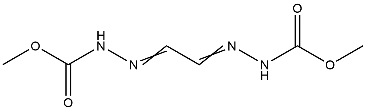 Hydrazinecarboxylic acid, 2,2'-(1,2-ethanediylidene)bis-, dimethyl ester (9CI) 结构式