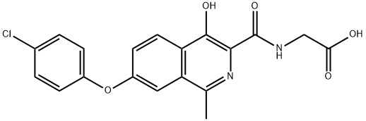 2-(7-(4-chlorophenoxy)-4-hydroxy-1-methylisoquinoline-3-carboxamido)acetic acid|罗沙司他杂质CL