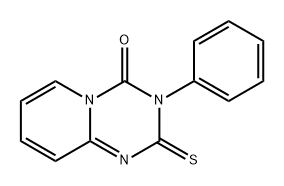 4H-Pyrido[1,2-a]-1,3,5-triazin-4-one, 2,3-dihydro-3-phenyl-2-thioxo- Structure