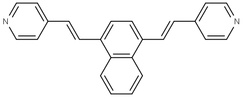 Pyridine, 4,4'-[1,4-naphthalenediyldi-(1E)-2,1-ethenediyl]bis- (9CI) Structure