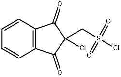 2-Chloro-2,3-dihydro-1,3-dioxo-1H-indene-2-methanesulfonyl chloride|