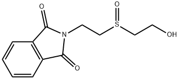 2-(2-((2-hydroxyethyl)sulfinyl)ethyl)isoindoline-1,3-dione 化学構造式