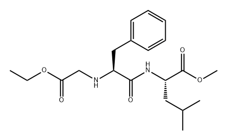 L-Leucine, N-[N-(2-ethoxy-2-oxoethyl)-L-phenylalanyl]-, methyl ester (9CI) Structure