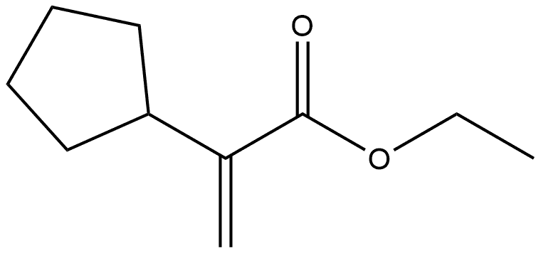 Cyclopentaneacetic acid, α-methylene-, ethyl ester Structure