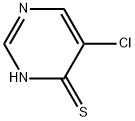 5-Chloro-4(3H)-pyrimidinethione 化学構造式