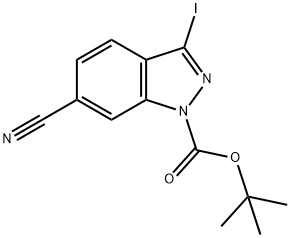 1H-Indazole-1-carboxylic acid, 6-cyano-3-iodo-, 1,1-dimethylethyl ester|