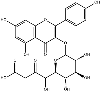 Kaempferol-3-O-(6-Malonyl-Glucoside) Struktur