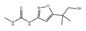 Urea, N-[5-(2-hydroxy-1,1-dimethylethyl)-3-isoxazolyl]-N'-methyl- Structure