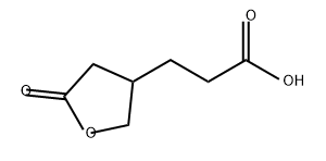 3-Furanpropanoic acid, tetrahydro-5-oxo- Structure