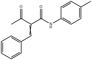 Butanamide, N-(4-methylphenyl)-3-oxo-2-(phenylmethylene)-,81214-30-4,结构式