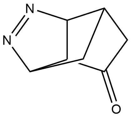3,6-Methanocyclopentapyrazol-4(3H)-one, 3a,5,6,6a-tetrahydro- Structure
