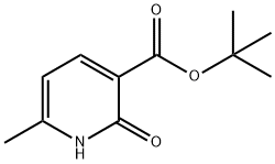 3-Pyridinecarboxylic acid, 1,2-dihydro-6-methyl-2-oxo-, 1,1-dimethylethyl ester 化学構造式