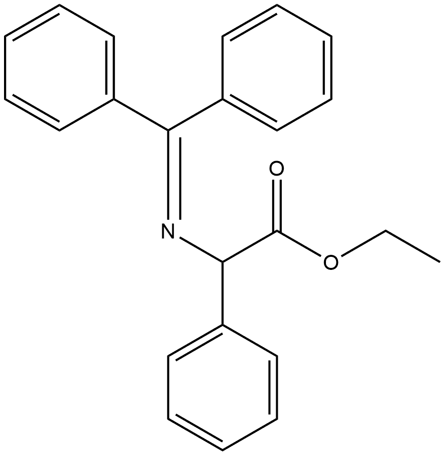 Benzeneacetic acid, α-[(diphenylmethylene)amino]-, ethyl ester Struktur