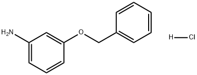 Benzenamine, 3-(phenylmethoxy)-, hydrochloride (1:1) Struktur