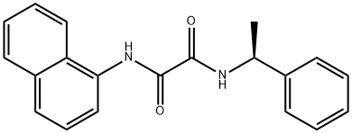 (S)-N1-(Naphthalen-1-yl)-N1-(1-phenylethyl)oxalamide 化学構造式