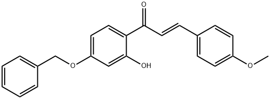 2-Propen-1-one, 1-[2-hydroxy-4-(phenylmethoxy)phenyl]-3-(4-methoxyphenyl)-, (2E)- 结构式