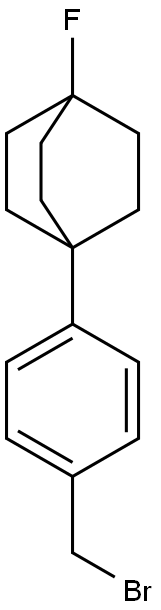 1-fluoro-4-(p-broMoMethylphenyl)bicyclooctane 结构式