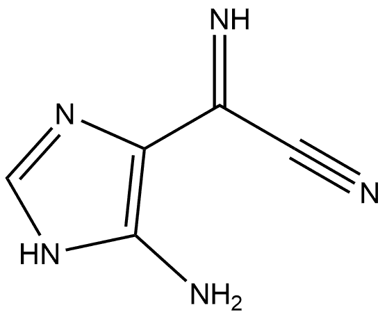 1H-Imidazole-4-acetonitrile, 5-amino-α-imino-,81693-59-6,结构式