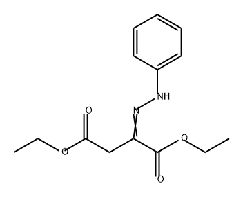 Butanedioic acid, 2-(2-phenylhydrazinylidene)-, 1,4-diethyl ester Structure