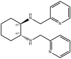 1,2-Cyclohexanediamine, N1,N2-bis(2-pyridinylmethyl)-, (1R,2R)-rel- Structure