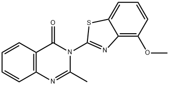 3-(4-Methoxybenzo[d]thiazol-2-yl)-2-methylquinazolin-4(3H)-one Structure