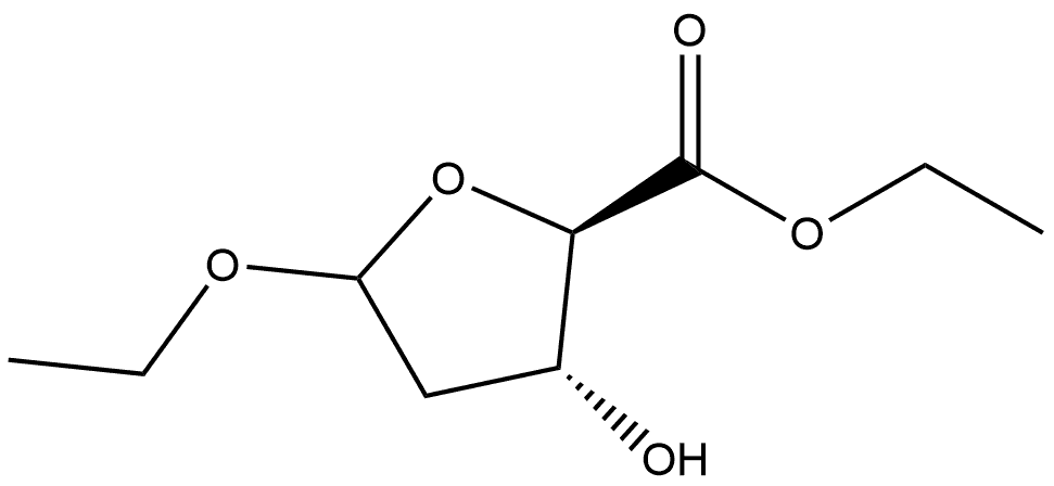 L-?erythro-?Pentofuranosiduronic acid, ethyl 2-?deoxy-?, ethyl ester,817621-51-5,结构式